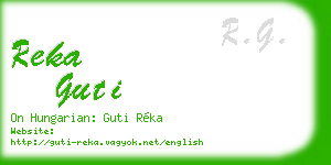 reka guti business card